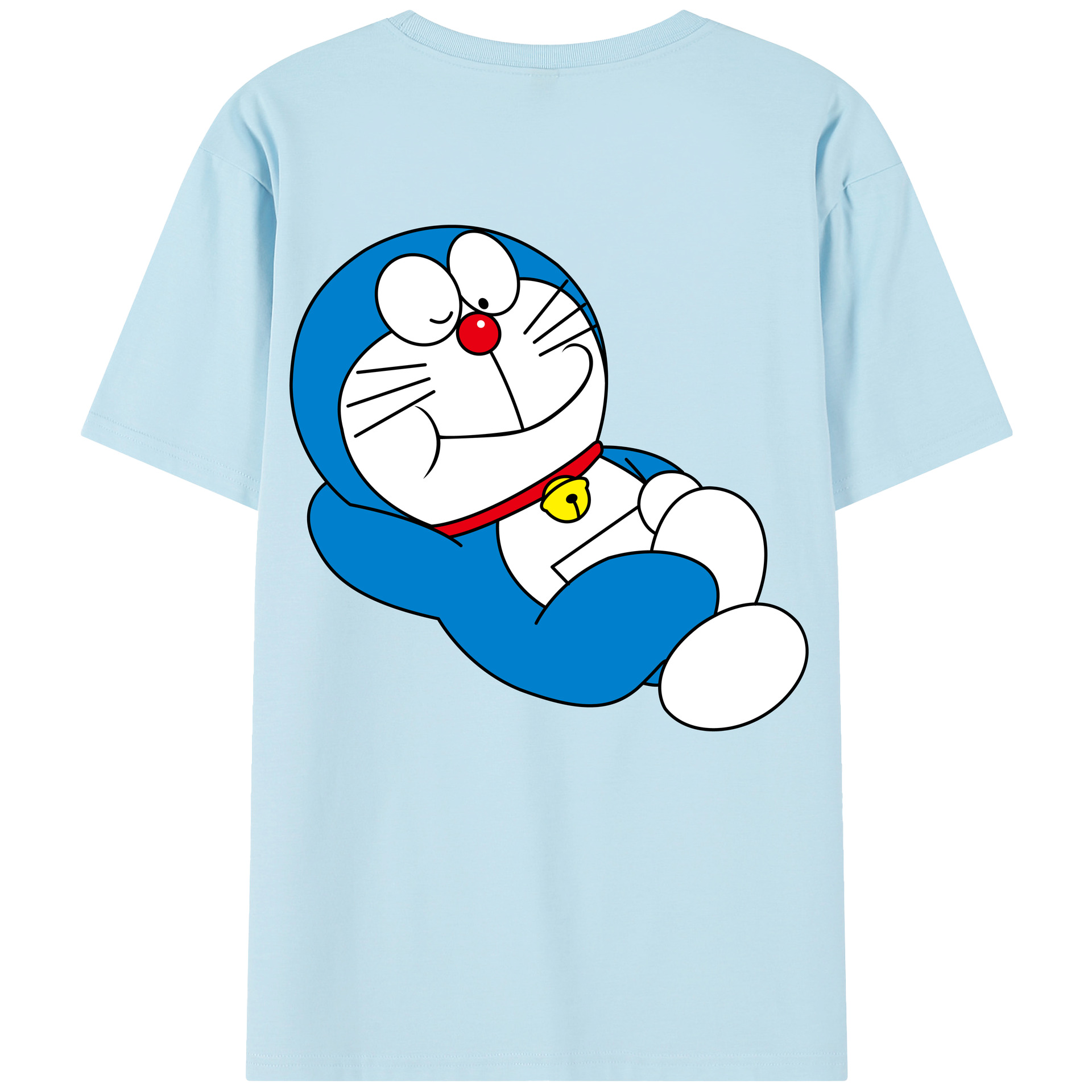 （画像用） ドラえもん Doraemon 綿100％半袖Tシャツ（背面プリント）